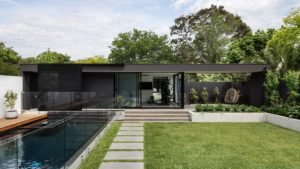 Maison moderne avec Terrasse en Carrelage